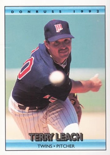 #484 Terry Leach - Minnesota Twins - 1992 Donruss Baseball