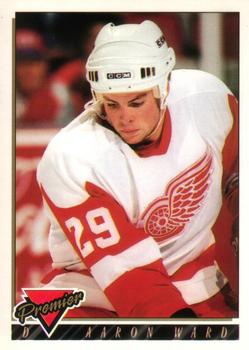 #484 Aaron Ward - Detroit Red Wings - 1993-94 O-Pee-Chee Premier Hockey