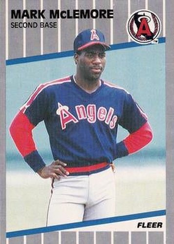 #484 Mark McLemore - California Angels - 1989 Fleer Baseball