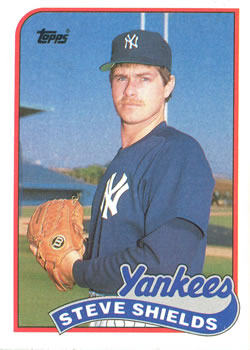 #484 Steve Shields - New York Yankees - 1989 Topps Baseball