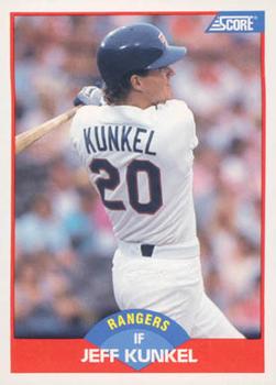 #484 Jeff Kunkel - Texas Rangers - 1989 Score Baseball