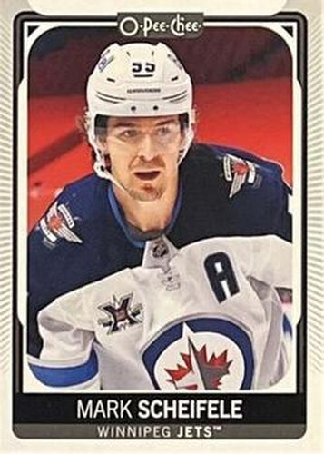 #484c Mark Scheifele - Head Shot - Winnipeg Jets - 2021-22 O-Pee-Chee Hockey