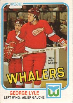 #100 George Lyle - Hartford Whalers - 1981-82 O-Pee-Chee Hockey