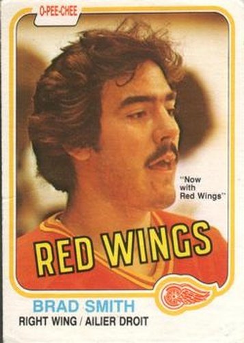 #103 Brad Smith - Detroit Red Wings - 1981-82 O-Pee-Chee Hockey