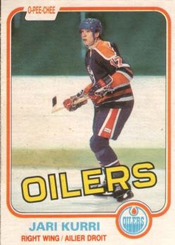 #107 Jari Kurri - Edmonton Oilers - 1981-82 O-Pee-Chee Hockey