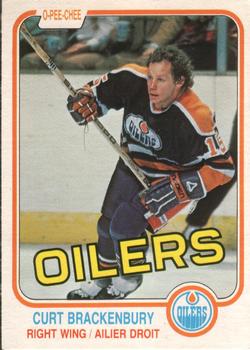 #109 Curt Brackenbury - Edmonton Oilers - 1981-82 O-Pee-Chee Hockey