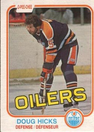 #114 Doug Hicks - Edmonton Oilers - 1981-82 O-Pee-Chee Hockey