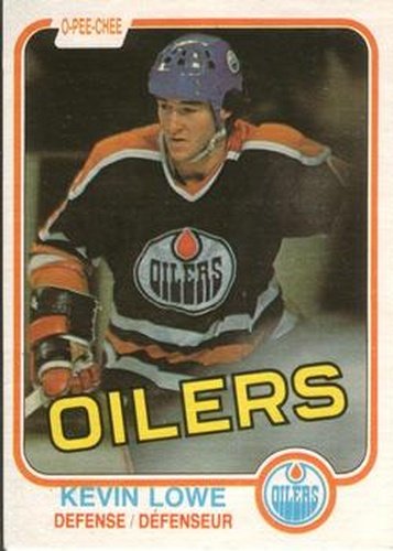 #117 Kevin Lowe - Edmonton Oilers - 1981-82 O-Pee-Chee Hockey