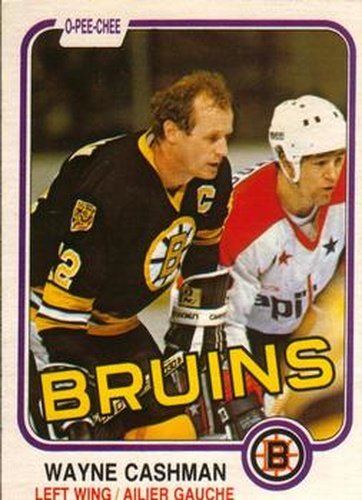 #11 Wayne Cashman - Boston Bruins - 1981-82 O-Pee-Chee Hockey