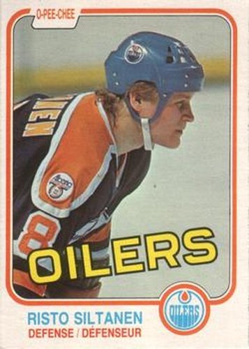 #122 Risto Siltanen - Edmonton Oilers - 1981-82 O-Pee-Chee Hockey