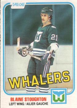 #132 Blaine Stoughton - Hartford Whalers - 1981-82 O-Pee-Chee Hockey