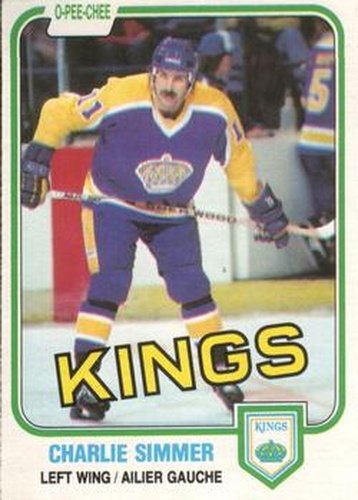 #142 Charlie Simmer - Los Angeles Kings - 1981-82 O-Pee-Chee Hockey