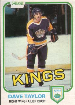 #143 Dave Taylor - Los Angeles Kings - 1981-82 O-Pee-Chee Hockey