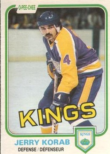 #145 Jerry Korab - Los Angeles Kings - 1981-82 O-Pee-Chee Hockey