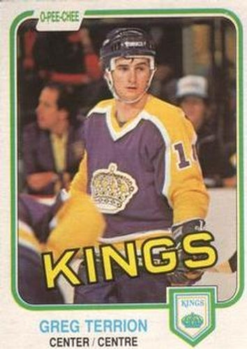 #155 Greg Terrion - Los Angeles Kings - 1981-82 O-Pee-Chee Hockey