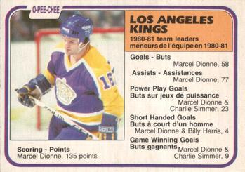 #156 Marcel Dionne - Los Angeles Kings - 1981-82 O-Pee-Chee Hockey