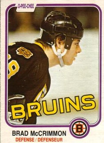 #15 Brad McCrimmon - Boston Bruins - 1981-82 O-Pee-Chee Hockey