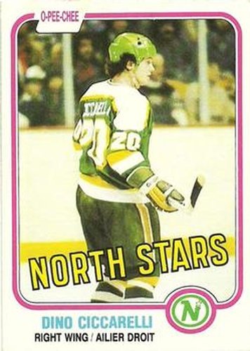 #161 Dino Ciccarelli - Minnesota North Stars - 1981-82 O-Pee-Chee Hockey