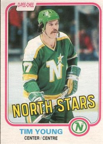 #169 Tim Young - Minnesota North Stars - 1981-82 O-Pee-Chee Hockey