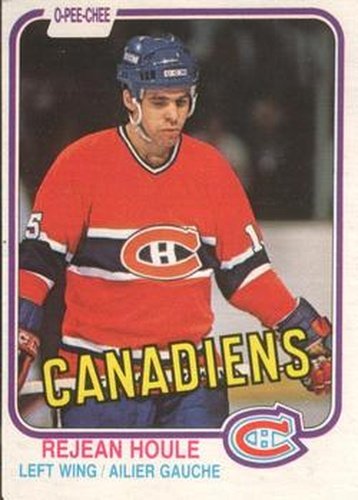 #183 Rejean Houle - Montreal Canadiens - 1981-82 O-Pee-Chee Hockey