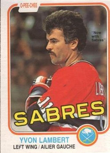 #185 Yvon Lambert - Buffalo Sabres - 1981-82 O-Pee-Chee Hockey