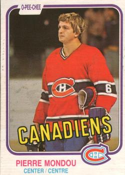#188 Pierre Mondou - Montreal Canadiens - 1981-82 O-Pee-Chee Hockey