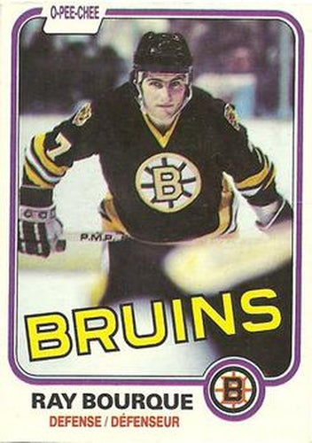 #1 Ray Bourque - Boston Bruins - 1981-82 O-Pee-Chee Hockey