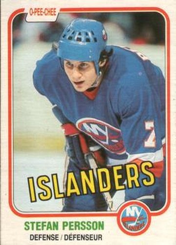 #206 Stefan Persson - New York Islanders - 1981-82 O-Pee-Chee Hockey