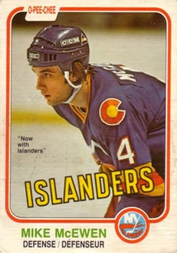 #215 Mike McEwen - New York Islanders - 1981-82 O-Pee-Chee Hockey
