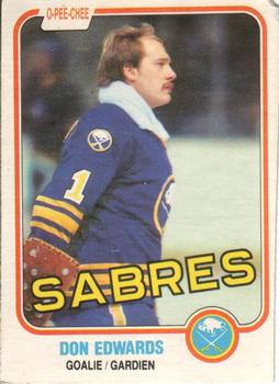 #21 Don Edwards - Buffalo Sabres - 1981-82 O-Pee-Chee Hockey