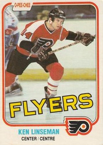 #244 Ken Linseman - Philadelphia Flyers - 1981-82 O-Pee-Chee Hockey