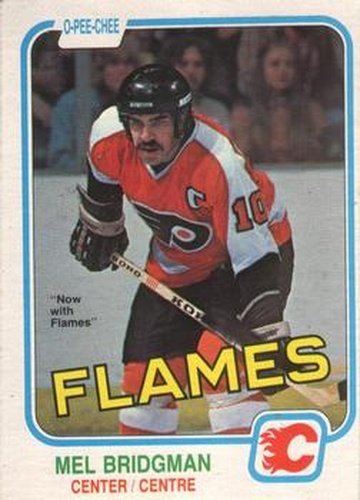 #248 Mel Bridgman - Calgary Flames - 1981-82 O-Pee-Chee Hockey