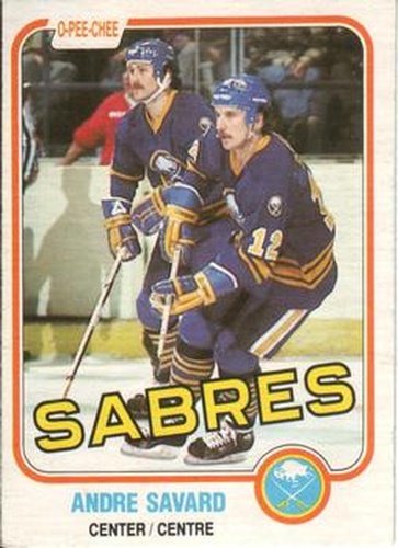 #24 Andre Savard - Buffalo Sabres - 1981-82 O-Pee-Chee Hockey