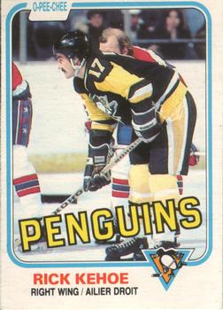 #254 Rick Kehoe - Pittsburgh Penguins - 1981-82 O-Pee-Chee Hockey