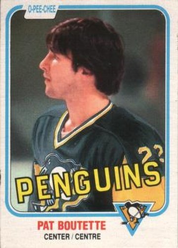 #255 Pat Boutette - Pittsburgh Penguins - 1981-82 O-Pee-Chee Hockey