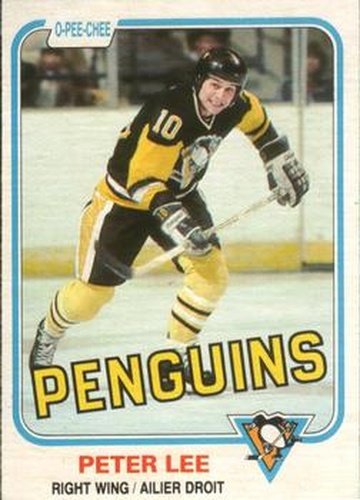 #258 Peter Lee - Pittsburgh Penguins - 1981-82 O-Pee-Chee Hockey