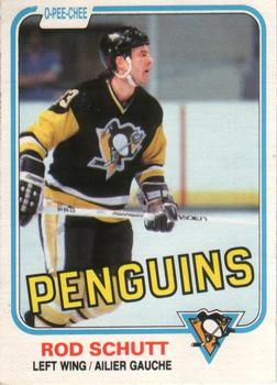 #259 Rod Schutt - Pittsburgh Penguins - 1981-82 O-Pee-Chee Hockey