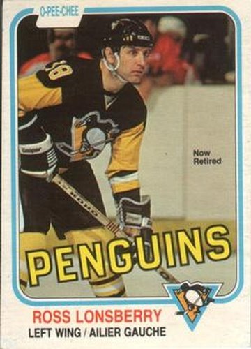#263 Ross Lonsberry - Pittsburgh Penguins - 1981-82 O-Pee-Chee Hockey