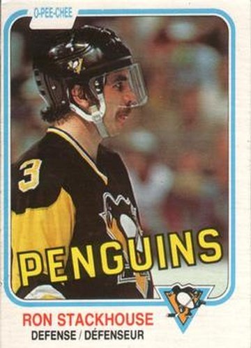 #266 Ron Stackhouse - Pittsburgh Penguins - 1981-82 O-Pee-Chee Hockey