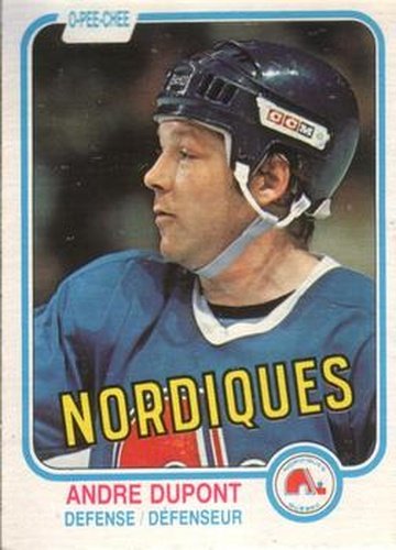 #273 Andre Dupont - Quebec Nordiques - 1981-82 O-Pee-Chee Hockey