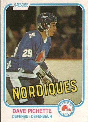 #280 Dave Pichette - Quebec Nordiques - 1981-82 O-Pee-Chee Hockey