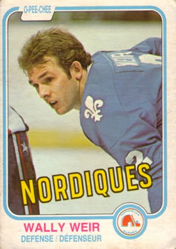 #284 Wally Weir - Quebec Nordiques - 1981-82 O-Pee-Chee Hockey