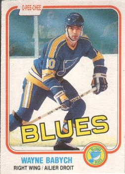 #290 Wayne Babych - St. Louis Blues - 1981-82 O-Pee-Chee Hockey