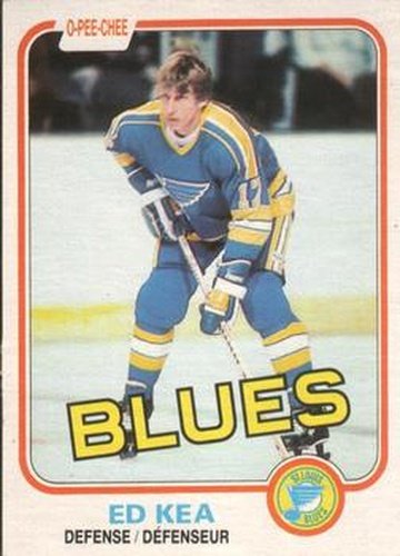 #294 Ed Kea - St. Louis Blues - 1981-82 O-Pee-Chee Hockey