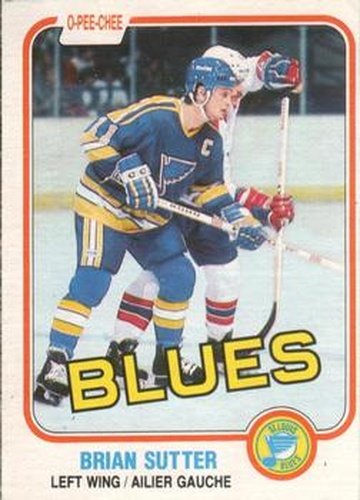 #297 Brian Sutter - St. Louis Blues - 1981-82 O-Pee-Chee Hockey