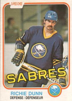 #29 Richie Dunn - Buffalo Sabres - 1981-82 O-Pee-Chee Hockey