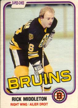 #2 Rick Middleton - Boston Bruins - 1981-82 O-Pee-Chee Hockey