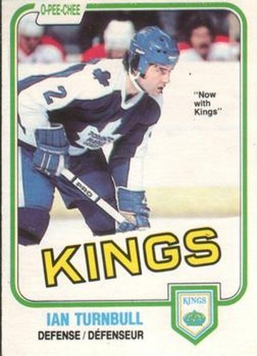 #309 Ian Turnbull - Los Angeles Kings - 1981-82 O-Pee-Chee Hockey