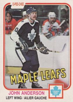 #313 John Anderson - Toronto Maple Leafs - 1981-82 O-Pee-Chee Hockey