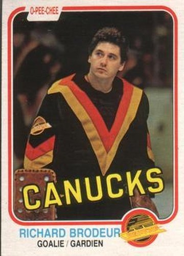 #331 Richard Brodeur - Vancouver Canucks - 1981-82 O-Pee-Chee Hockey